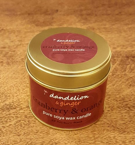 Dandelion & Ginger Candles Cranberry & Orange