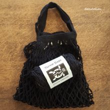 Organic cotton string shopping bag